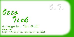 otto tick business card